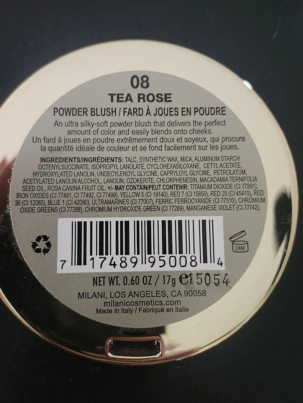 MILANI Powder Blush-Tea Rose 08